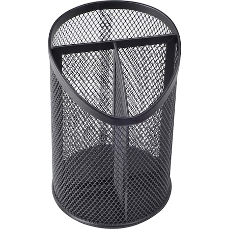 Lorell Mesh Desktop Organizer, Black LLR84140